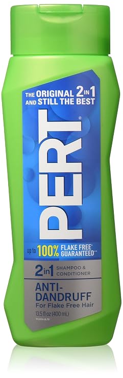 Pert Anti-Dandruff 2 in 1 Shampoo and Conditioner - Pack of 2 For Unisex 13.5 oz Shampoo and Conditioner