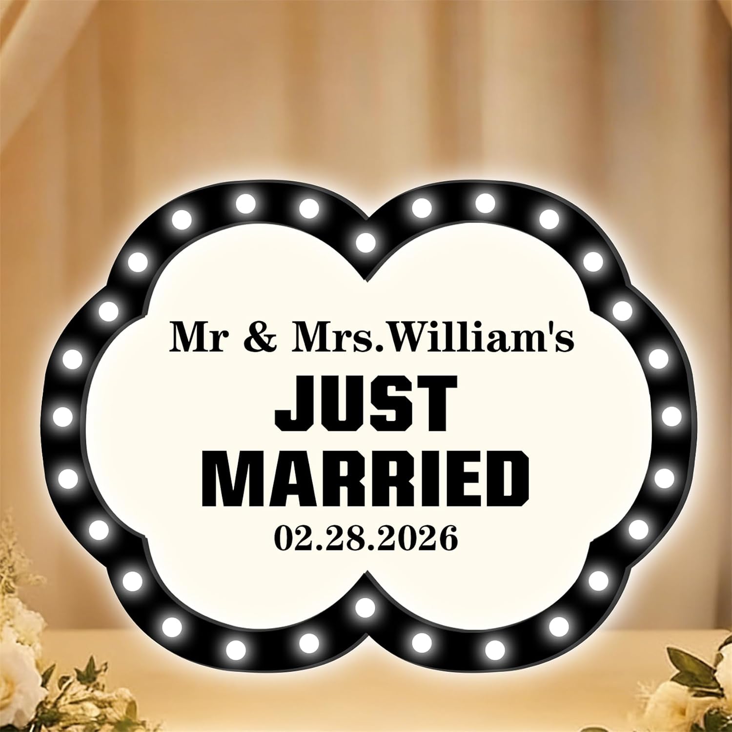 Personalized Wedding Bottle Marquee Sign with Name Custom Wedding Reception LED Light up Sign Mr and Mrs Acrylic Bottle Service Night Light Reception Engagement Party Anniversary Birthday Decor,02