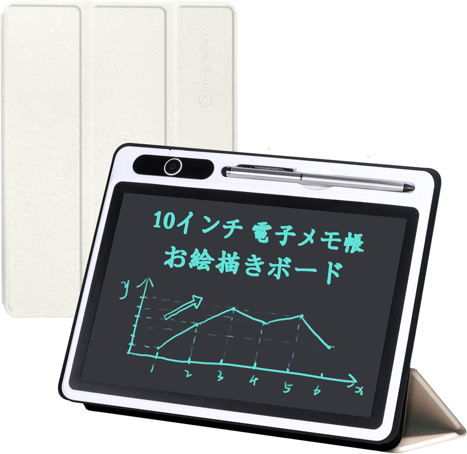 10 Inch Electronic Pad Electronic Notebook with Lock Function LCD Electronic Drawing Scribble Board Electronic Memo Pad Can Be Repeatedly Written  with Protective Cover Handwriting Pad Message