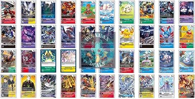 Digimon TCG - 50 Card LotBundle, 9 Rare Cards and 1 Super Rare !