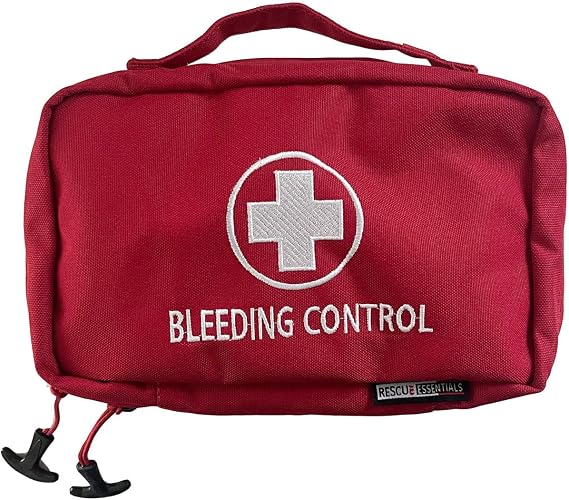 Rescue Essentials Bleeding Control Bag (Clamshell) - Empty (with Cross)