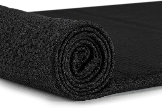 Zorb 3D Repreve Stay Dry Dimple LITE Fabric (Black) | Made in USA - Sold by The Yard | Recycled, Breathable, Hypoallergenic, Absorbent, Ready to Absorb, Stay Dry, CPSIA Certified, Filtration,