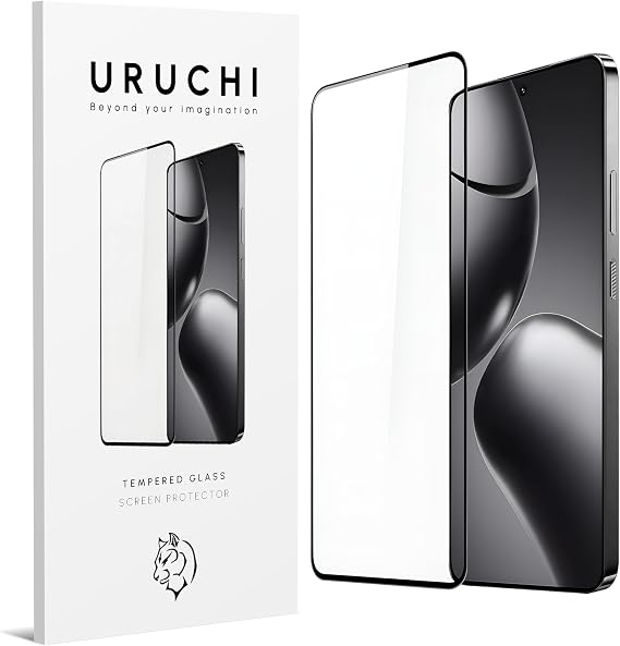URUCHI Ekran Koruyucu Redmi 14T / 14T Pro ile Uyumlu, Anti-Statik HD Tam Kapsamlı Temperli Cam, Kılıf Uyumlu