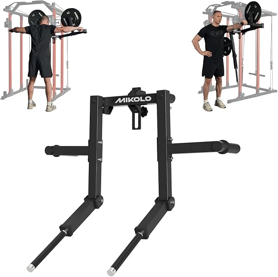 Mikolo Lateral Raise Attachment for Squat Rack, Standing Lateral Raise Machine with 1" Holes, Power Rack Cage Attachment, Upper Body Strength Training Machine for Home Gym