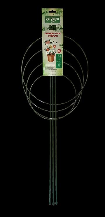 Gardener 53698 Tırmanan Bitkiler İçin Halkalı Destek (Sarmaşık) Çubuğu - 90 cm
