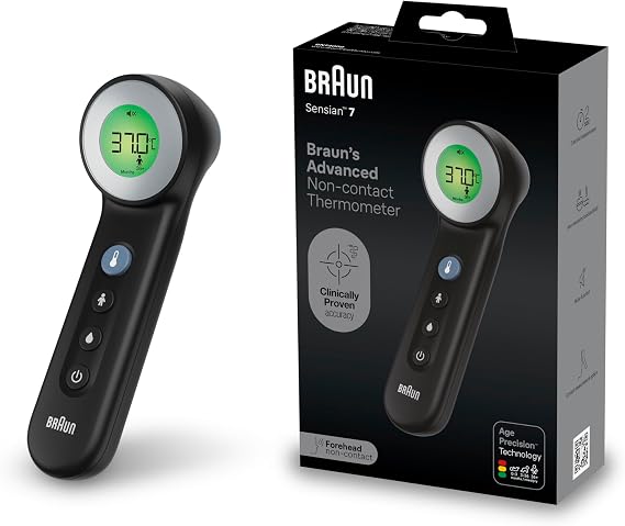 Braun Sensian 7 Forehead non-contact thermometer Black