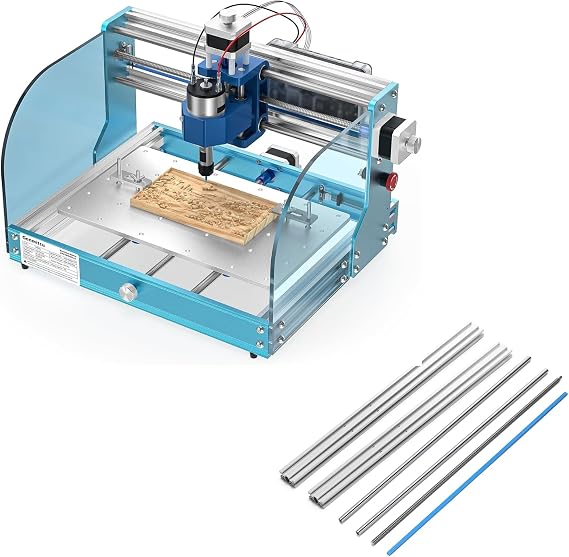 SainSmart Genmitsu 3018-PROVer V2 CNC Router Machine for Beginner + Y-Axis Extension Kit