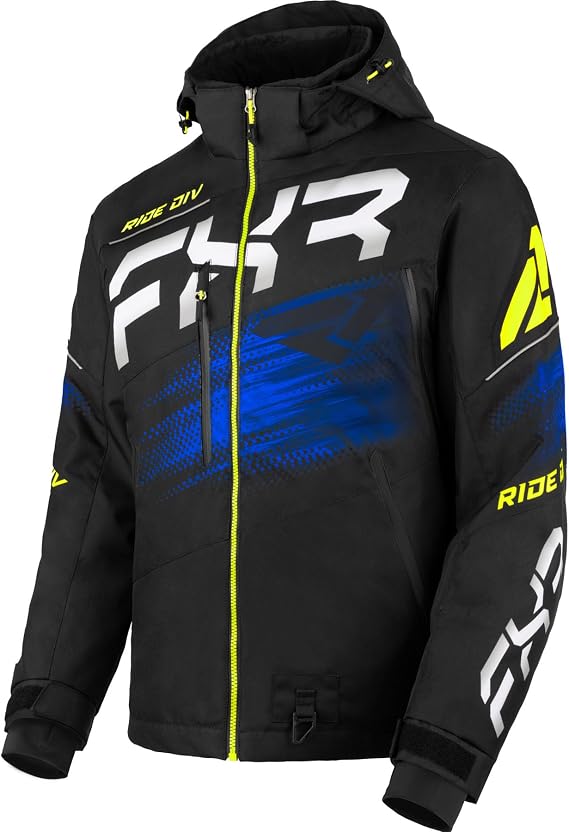FXR Men's Boost FX 2-in-1 Jacket (Black/Blue/Hi Vis - X-Small)