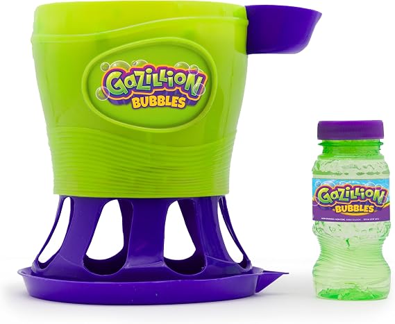 Gazillion Tornado Bubble Machine, Kids Toy Bubble Blower, 4500 Bubbles per Minute, Outdoor Bubble Party Fun - Includes 4 oz. Gazillion Bubble Non-Toxic Solution