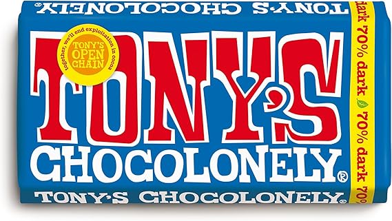 Chocolate Bar Dark Chocolate Dark Chocolate 180g Fair Trade by Tony's