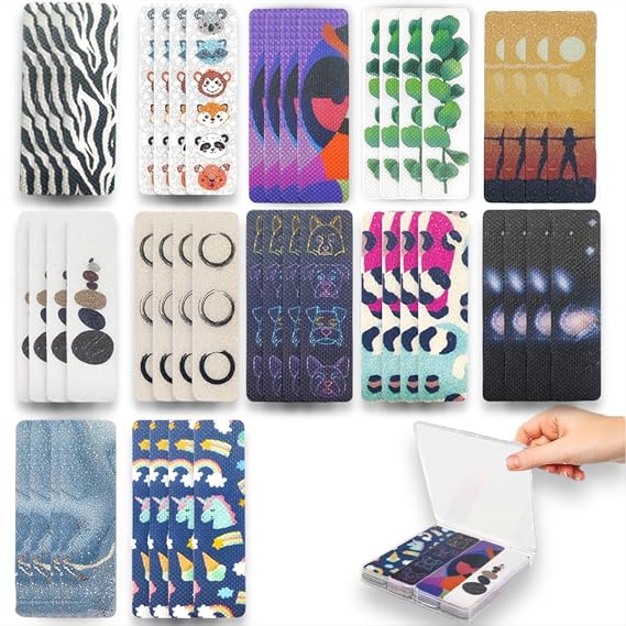 48PCS Calm Strips Sensory Stickers for Anxiety Relief, Fidget & Focus Tools