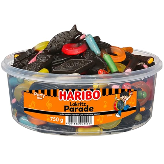 Haribo Lakritz Parade 750 grams (Licorice) by Haribo Germany