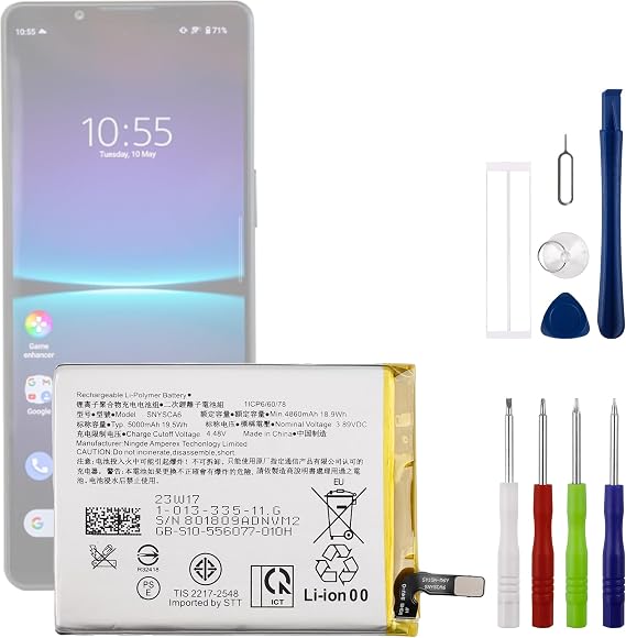 SNYSCA6 3.85V 5000mAh Battery, Compatible with So-ny Xperia 1 IV, with a Battery Installation Tool