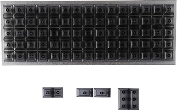 YMDK DSA Profile Ortholinear Layout XD75 ID75 Planck Preonic Niu40 Split 36 Corne Split 46 Transparent Keycap Set Blank Clear ABS Black White Keycaps for MX Mechanical Keyboard