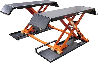 APlusLift 6600LB Mid-Rise Scissor Lift with Electric Release SL-MR66