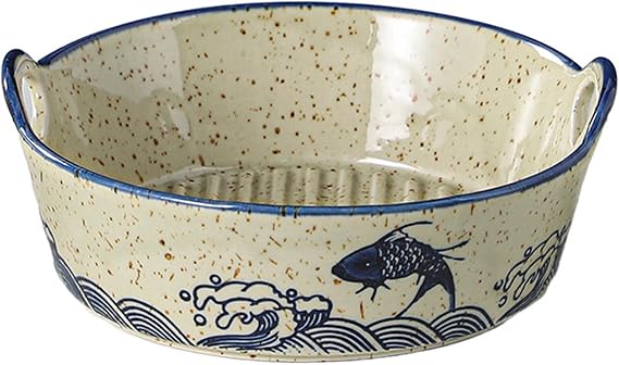 Small Casserole Dish, Ceramic Baking Dish with Ceramic Handles, Small Oven for Lasagna, Tiramisu, Baking Mould 