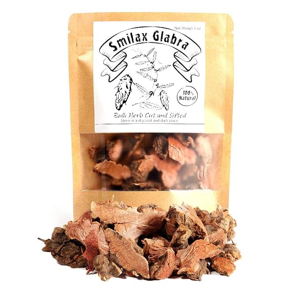 EidolonGreen [China Medicinal Herb] Smilax Glabra (Tufuling/) Dried Herb 3oz (88g) 100% Natural Wild Herb, Ideal for Herbal Teas & DIY Recipes