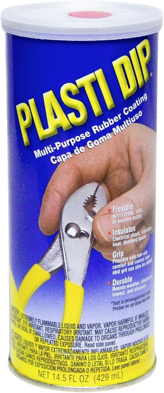 Plasti Dip Red Liquid Rubber Dip Can (14.5 Oz) for Automotive Enthusiasts Peelable, Durable Tool Dip & Rubber Dip Coating Tool Handle Dip Coating for Automotive, Tools & DIY Projects (1 pack)
