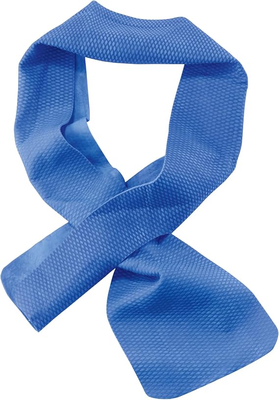 Ergodyne Chill Its 6603 Cooling Neck Wrap, Long Lasting Cooling Relief,Blue 4" x 29-1/2"