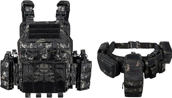 YAKEDA Tactical Outdoor Vest &Tactical Battle Belt