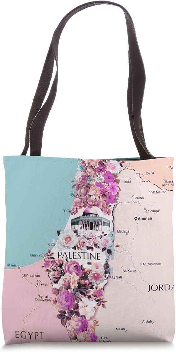 Palestine Map Palestine Map Tote Bag
