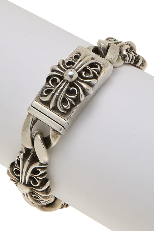 Pre-Loved Sterling Keeper Link Bracelet, Silver