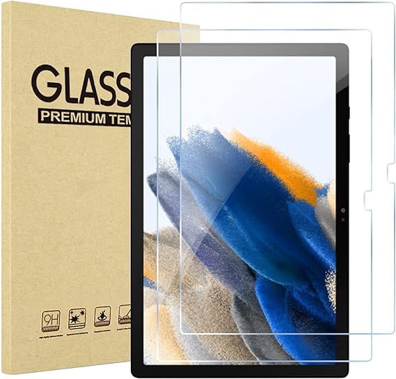 ProCase 2 Pack Galaxy Tab A8 10.5 Screen Protector X200 X205 X207, Tempered Glass Screen Film Guard for Galaxy Tab A8 2022 Release 10.5 Inch SM-X200 SM-X205 SM-X207