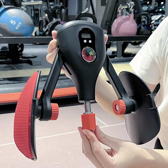 Inspack Thigh Master Exercise Equipment, Female/Male Kegel Exercise Pelvic Base Muscle Strengthening Repair Device, Hip Evasion Pilates Machine, Inner Thigh/Hip/Leg Slim Exercise, Black/Grey