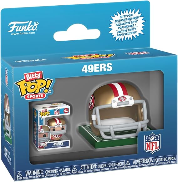 Funko Pop! Bitty Helmets: NFL - 49ers - Collectable Vinyl Figure - Gift Idea - Official Merchandise - Toys for Kids & Adults - Sports Fans - Model Figure for Collectors and Display