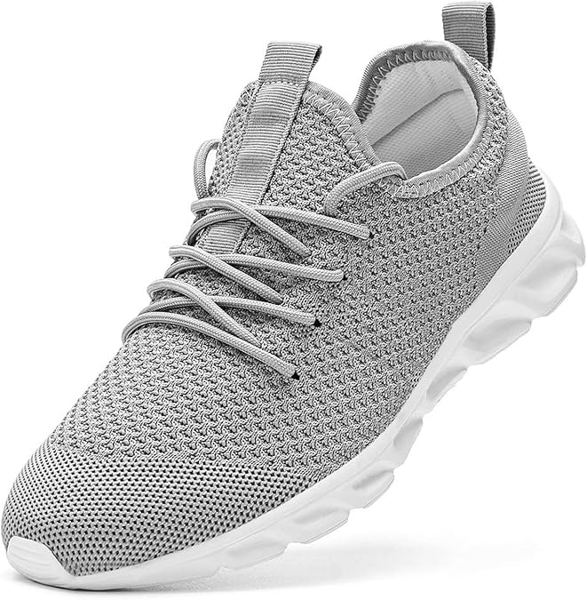 Damyuan Mens Running Walking Tennis Trainers Casual Gym Athletic Fitness Sport Shoes Fashion Sneakers Ligthweight Comfortable Working Outdoor Flat Shoes for Jogging