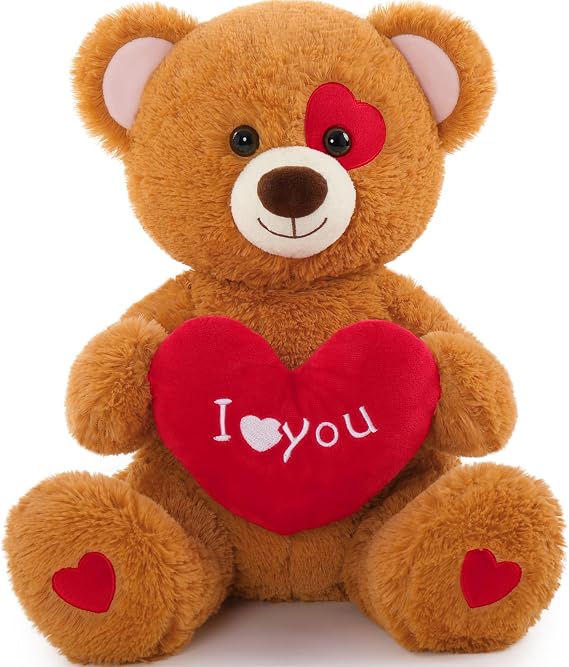 MaoGoLan I Love You Teddy Bear Plush Toy, 20 Bear Stuffed Animal with Red Heart Pillow for Valentine Day Sweet Romantic Anniversary Birthday for Her Him Girlfriend Boyfriend Kids Wife