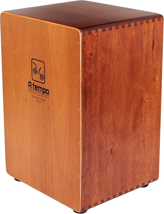 A Tempo CJ-CLASS-01 Classic Cajon Drum, No Snare Wires