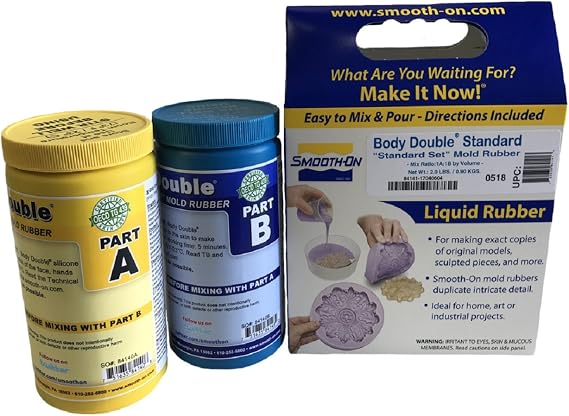 Body Double Standard Set, Apply to Skin Platinum Silicone, Pint Unit