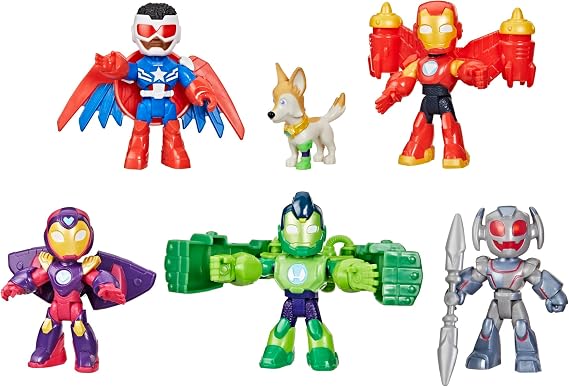 Marvel Iron Man and his Awesome Friends Zırhlı Avengers Paketi Aksiyon Figürü Seti