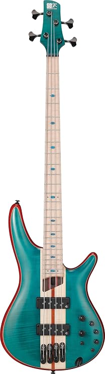 Ibanez SR Premium 4-string Electric Bass Guitar - Caribbean Green Low Gloss
