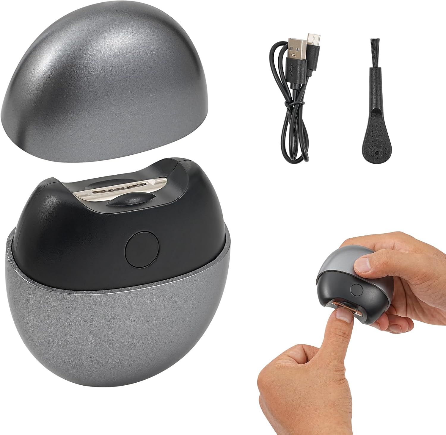 Electric Nail Clippers - Silent and Low Vibration Toenail Clippers, Equipped with a Built in Debris Storage Compartment and Nail Trimmers with Auxiliary Lighting