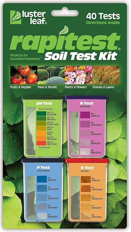 Luster Leaf 1601 Rapitest Test Kit for Soil pH, Nitrogen, Phosphorous and Potash, (2 Pack)