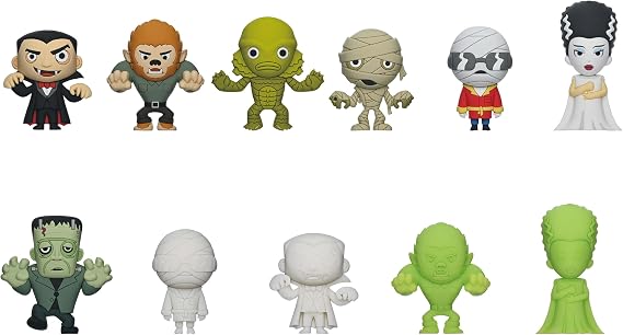Universal Monsters Series 4 5 Collectible Bag Clip Blind Bag ONE Random Figure Horror Movie Character KeychainBackpack Accessory | Official Licensed Merchandise