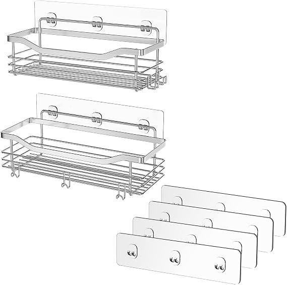 Orimade Shower Caddy Bundle with Adhesive Replacement Strip