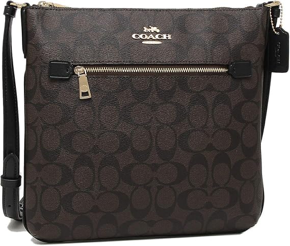 Coach Signature Brown Black Women's Coach C1554 IMAA8 Outlet Shoulder Bag