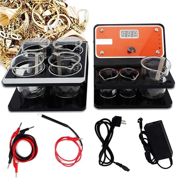 Pen Type Plating Machine Gold Plating Kit, Jewelry Silver Gold Electroplating Processing Tools, for Plating with Gold, Silver, Rose Gold, Nickel Electroplating Solutions,B