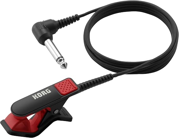 Korg CM200BKRD Clip-On Contact Microphone, Red/Black