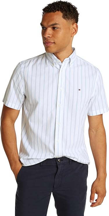 Tommy Hilfiger Men’s Short Sleeve Flex Poplin Shirt
