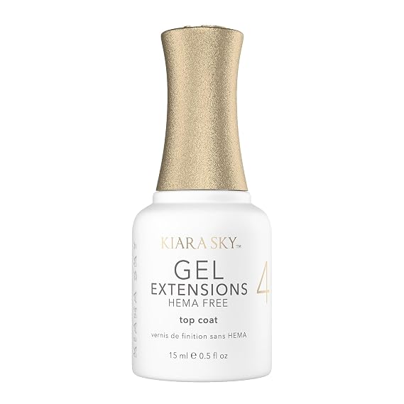 KIARA SKY Gel Extension Essentials Hema-Free Step # 4 Non-Wipe Top Coat 0.5 oz