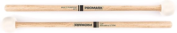 ProMark Drum Mallet - Multi-Purpose Felt Mallet - Soft Felt - For Use with Timpani, Concert Toms and Cymbals - Shira Kashi Oak Handle for Weight - Gradual Taper for Quick Motion - 1 Pair