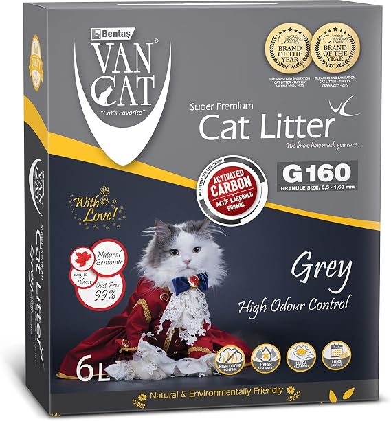 VanCat® G160-6L Box Active Carbon Bentonite Kedi Kumu