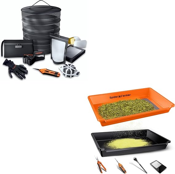 Spider Farmer Grow Tent Accessories Kit 9-in-1 Trim Tray Kit