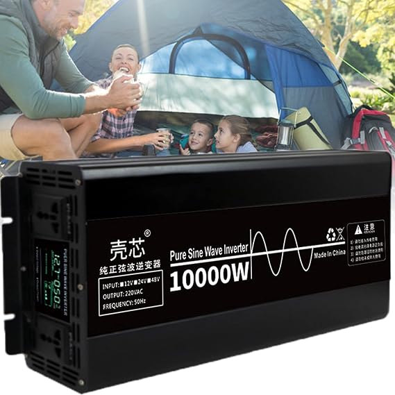 JINTAOMA Power Inverter 4500W/7000W/10000W DC 12V to AC 110V&220V Pure Sine Wave Car Voltage Converter Transformer,10000W-24v