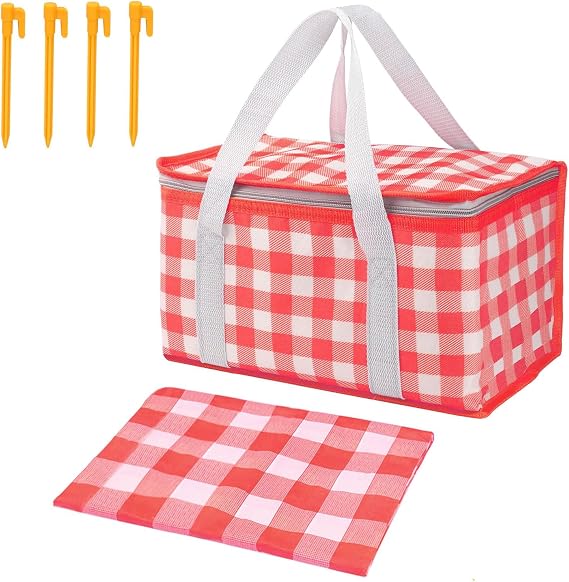 Insulated Picnic Bag, Red