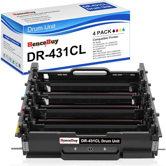DR431CL DR-431CL Imaging Unit Compatible for Brother DR431CL | for Brother DR431CL Imaging Unit HL-L8260CDW HL-L8360CDW HL-L8360CDWT MFC-L8610CDW MFC-L8900CDW Printer (Only Drum)